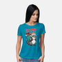 Rudolph The Red Nose Raccoon-Womens-Basic-Tee-palmstreet