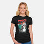 Rudolph The Red Nose Raccoon-Womens-Fitted-Tee-palmstreet