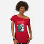 Rudolph The Red Nose Raccoon-Womens-Off Shoulder-Tee-palmstreet