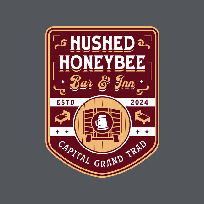 Hushed Honeybee Inn Emblem-Womens-V-Neck-Tee-LAGELANTEE