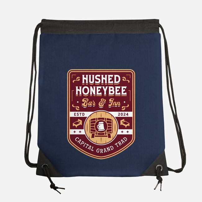 Hushed Honeybee Inn Emblem-None-Drawstring-Bag-LAGELANTEE