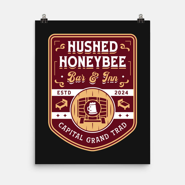 Hushed Honeybee Inn Emblem-None-Matte-Poster-LAGELANTEE