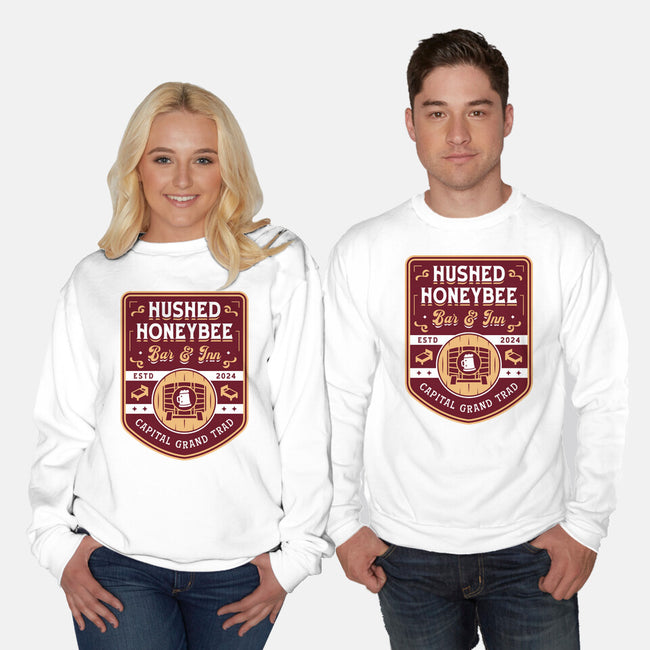 Hushed Honeybee Inn Emblem-Unisex-Crew Neck-Sweatshirt-LAGELANTEE