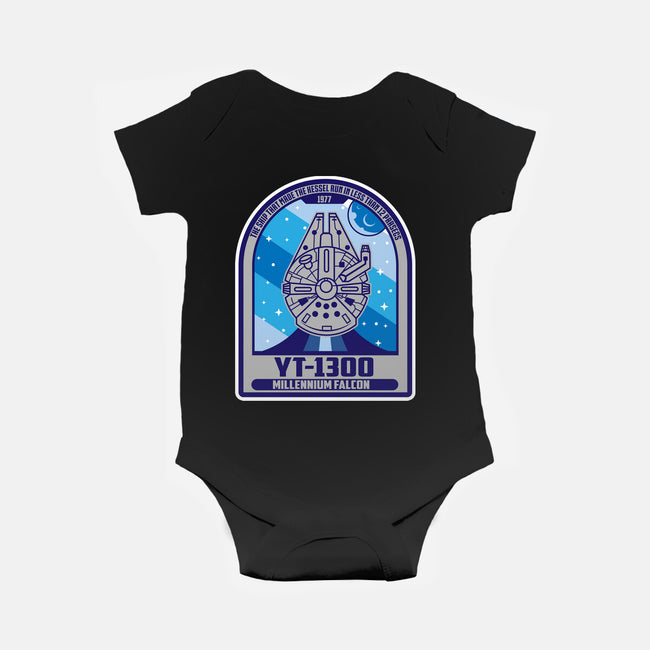 YT-1300 Millennium Falcon-Baby-Basic-Onesie-SuperEdu