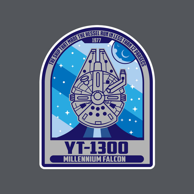 YT-1300 Millennium Falcon-Mens-Basic-Tee-SuperEdu