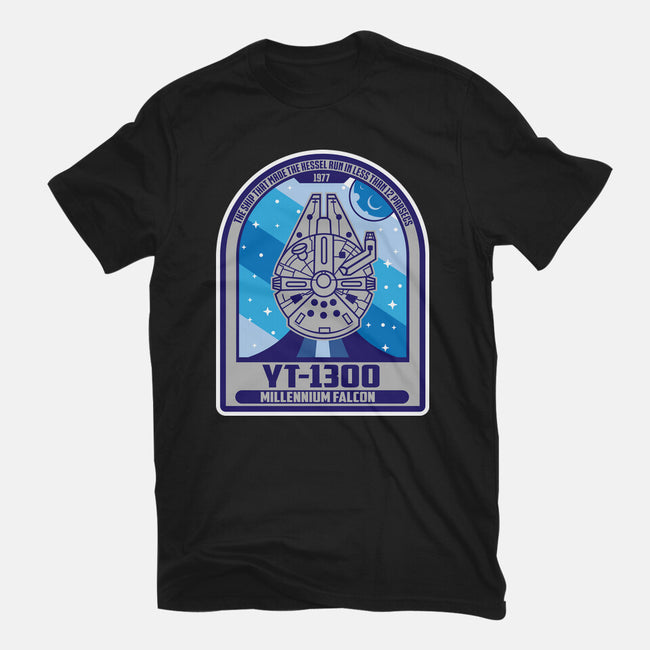 YT-1300 Millennium Falcon-Womens-Fitted-Tee-SuperEdu