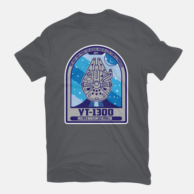 YT-1300 Millennium Falcon-Womens-Fitted-Tee-SuperEdu