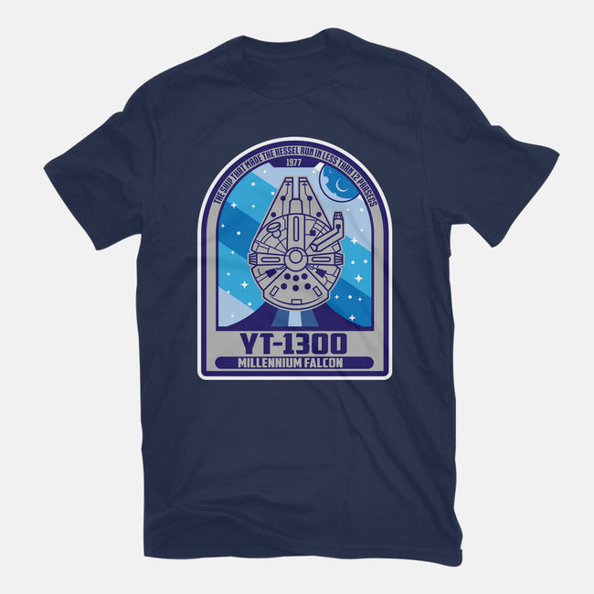 YT-1300 Millennium Falcon-Womens-Fitted-Tee-SuperEdu