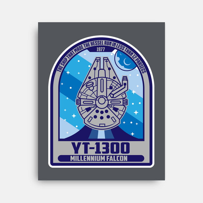 YT-1300 Millennium Falcon-None-Stretched-Canvas-SuperEdu