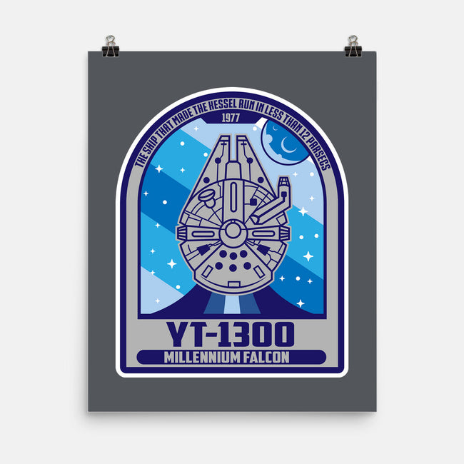 YT-1300 Millennium Falcon-None-Matte-Poster-SuperEdu