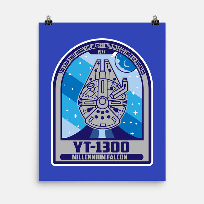 YT-1300 Millennium Falcon-None-Matte-Poster-SuperEdu