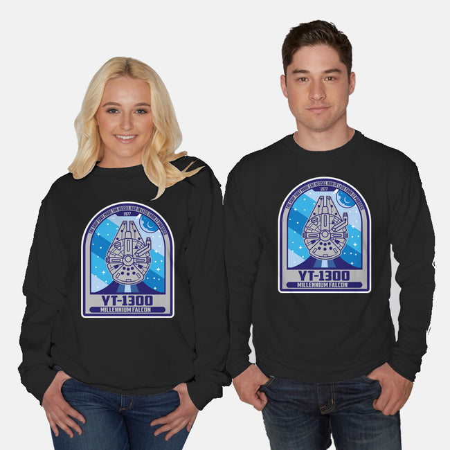 YT-1300 Millennium Falcon-Unisex-Crew Neck-Sweatshirt-SuperEdu