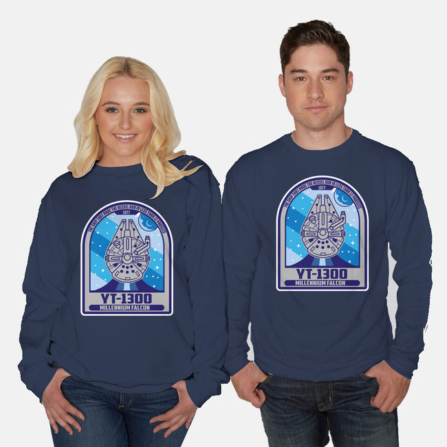 YT-1300 Millennium Falcon-Unisex-Crew Neck-Sweatshirt-SuperEdu