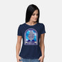 YT-1300 Millennium Falcon-Womens-Basic-Tee-SuperEdu