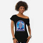 YT-1300 Millennium Falcon-Womens-Off Shoulder-Tee-SuperEdu