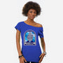 YT-1300 Millennium Falcon-Womens-Off Shoulder-Tee-SuperEdu