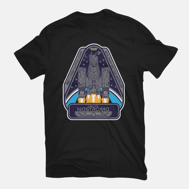 USCSS Nostromo-Womens-Fitted-Tee-SuperEdu
