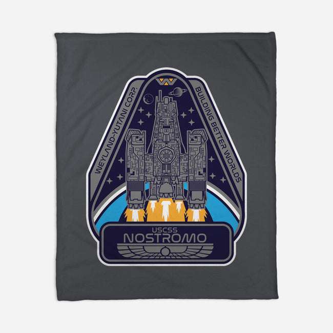 USCSS Nostromo-None-Fleece-Blanket-SuperEdu