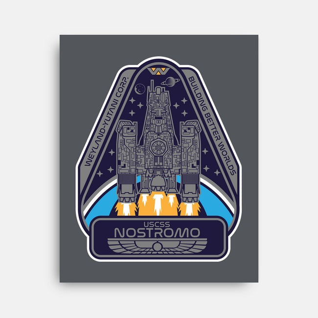 USCSS Nostromo-None-Stretched-Canvas-SuperEdu