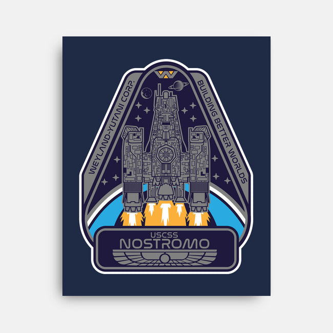 USCSS Nostromo-None-Stretched-Canvas-SuperEdu