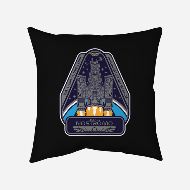 USCSS Nostromo-None-Removable Cover w Insert-Throw Pillow-SuperEdu