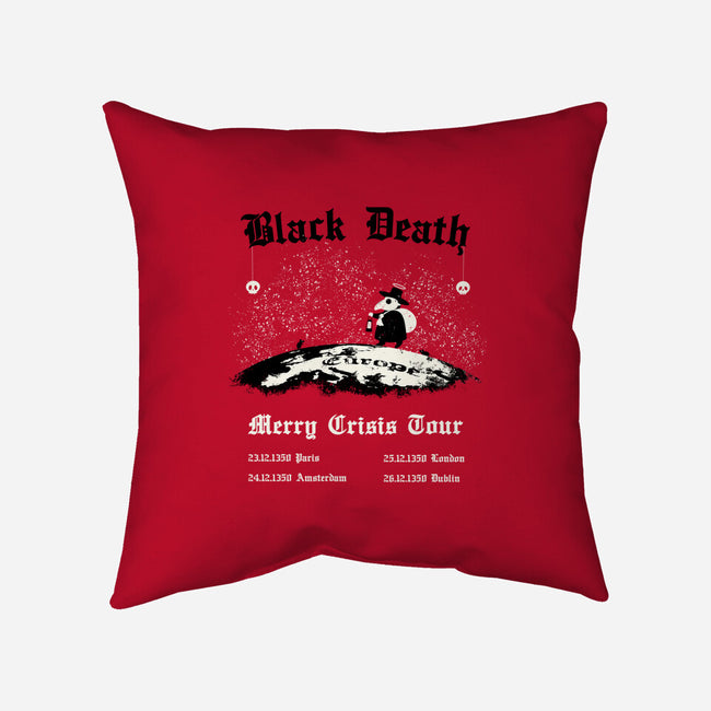 Black Death Merry Crisis Tour-None-Removable Cover w Insert-Throw Pillow-Mattania