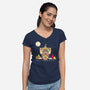 Merry Sailing-Womens-V-Neck-Tee-rocketman_art