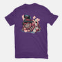 Cat Of Mystery-Womens-Fitted-Tee-glitchygorilla