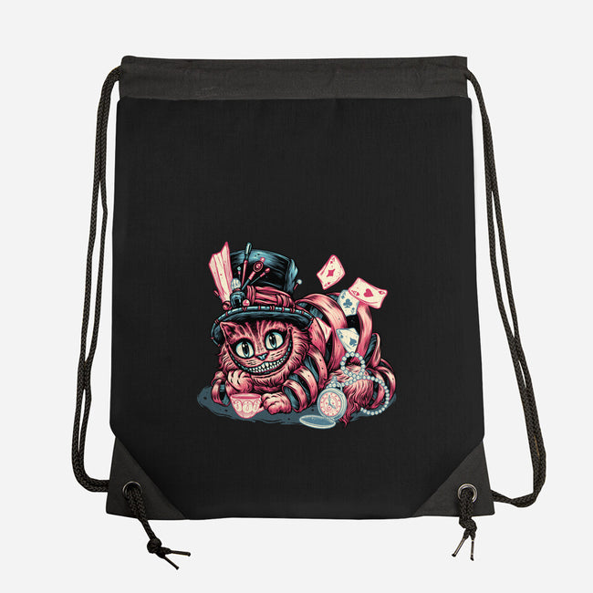 Cat Of Mystery-None-Drawstring-Bag-glitchygorilla