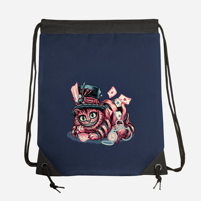 Cat Of Mystery-None-Drawstring-Bag-glitchygorilla