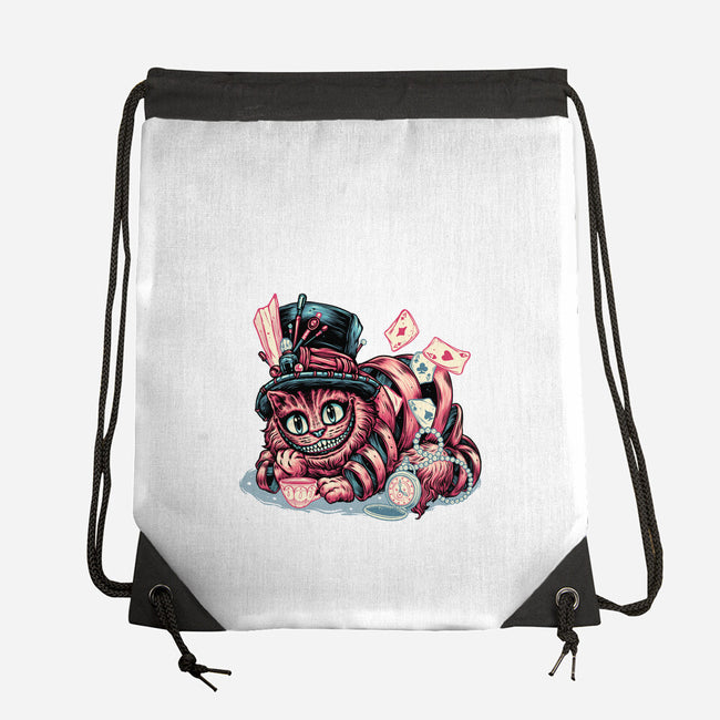 Cat Of Mystery-None-Drawstring-Bag-glitchygorilla