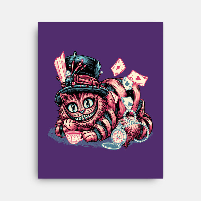 Cat Of Mystery-None-Stretched-Canvas-glitchygorilla