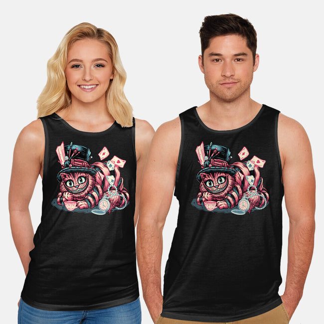 Cat Of Mystery-Unisex-Basic-Tank-glitchygorilla