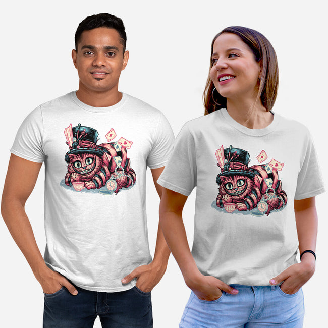 Cat Of Mystery-Unisex-Basic-Tee-glitchygorilla