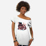 Cat Of Mystery-Womens-Off Shoulder-Tee-glitchygorilla