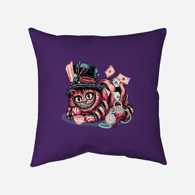 Cat Of Mystery-None-Removable Cover w Insert-Throw Pillow-glitchygorilla