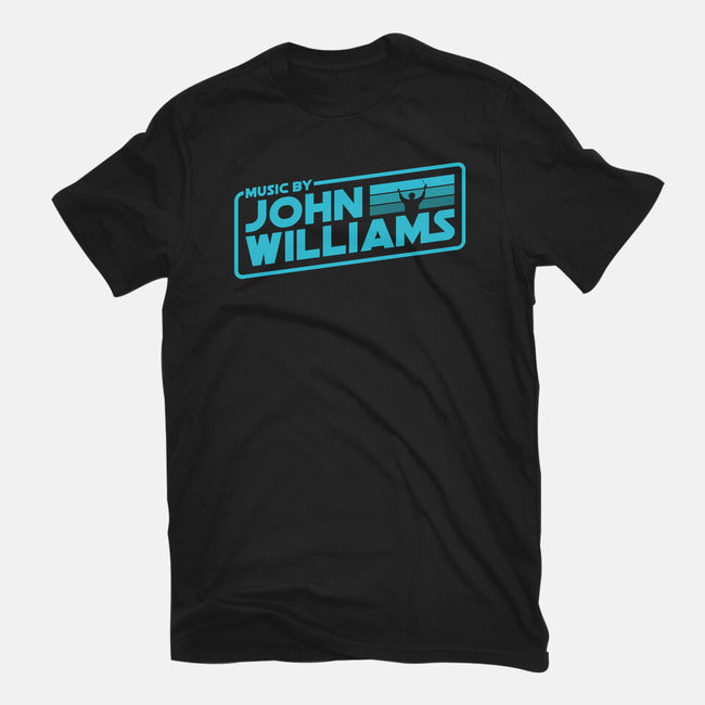 Music By John Williams-Womens-Basic-Tee-rocketman_art