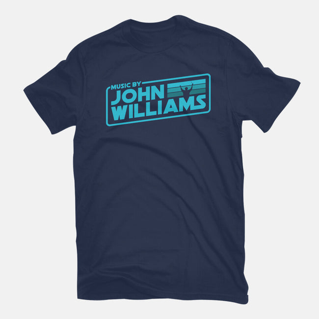 Music By John Williams-Womens-Basic-Tee-rocketman_art