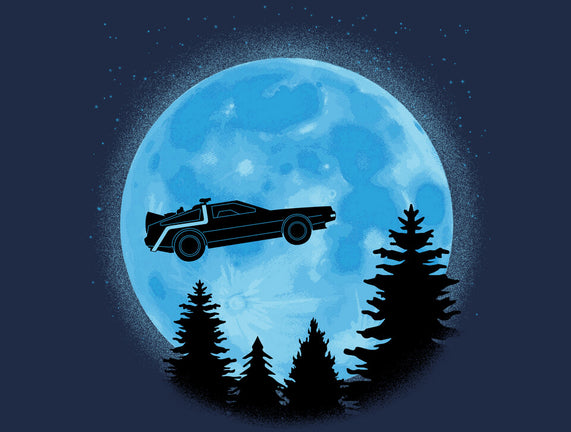 DeLorean And Moon