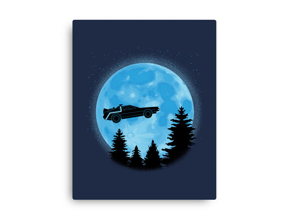 DeLorean And Moon