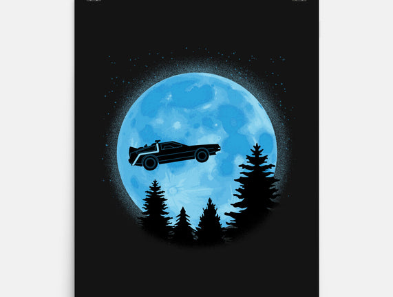 DeLorean And Moon