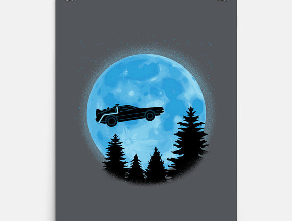 DeLorean And Moon