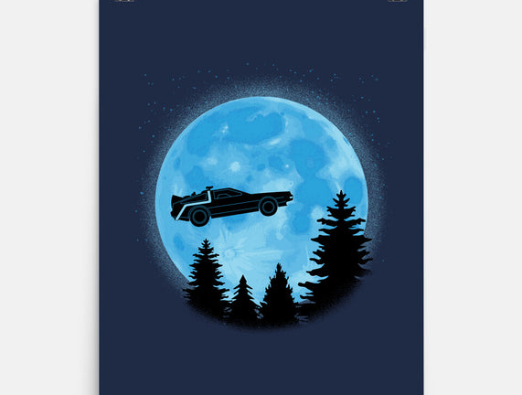 DeLorean And Moon