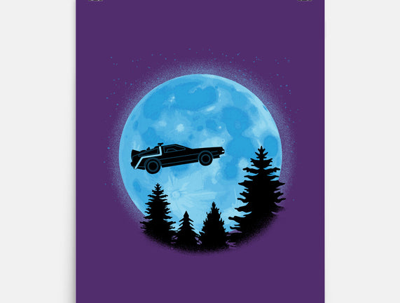 DeLorean And Moon