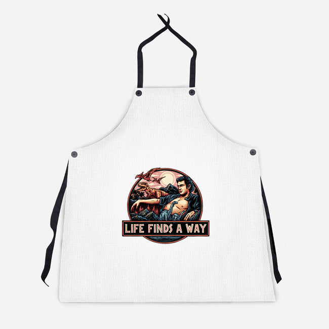 It Will Find A Way-Unisex-Kitchen-Apron-glitchygorilla