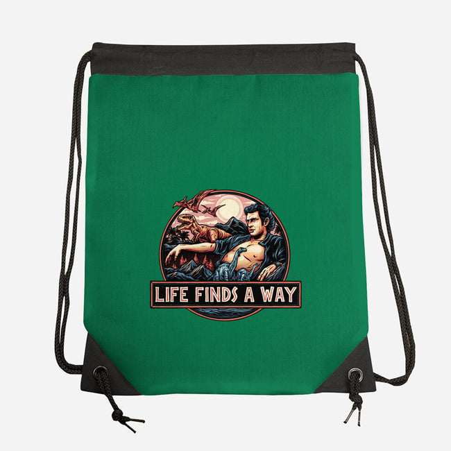 It Will Find A Way-None-Drawstring-Bag-glitchygorilla