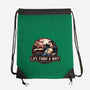 It Will Find A Way-None-Drawstring-Bag-glitchygorilla