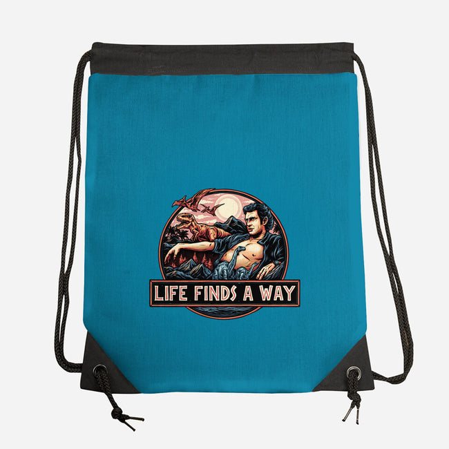 It Will Find A Way-None-Drawstring-Bag-glitchygorilla