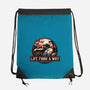 It Will Find A Way-None-Drawstring-Bag-glitchygorilla