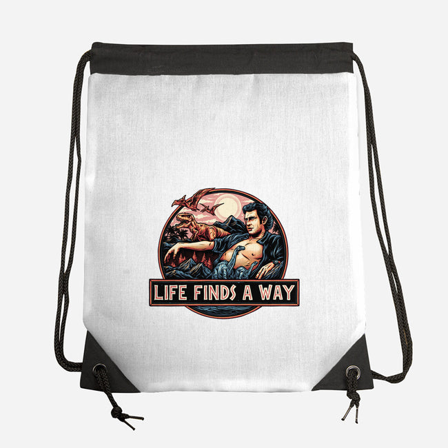 It Will Find A Way-None-Drawstring-Bag-glitchygorilla